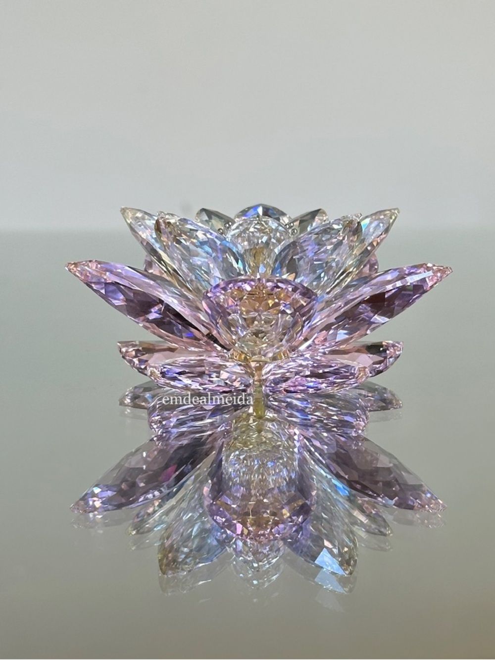 Swarovski Crystal Paradise Flower Waterlily Rosaline Lotus Water Lily 1141674